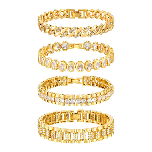 Gold Paperclip Bracelet