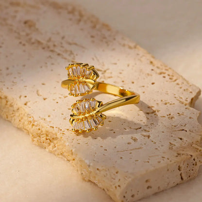 Luxury Zircon Open Ring