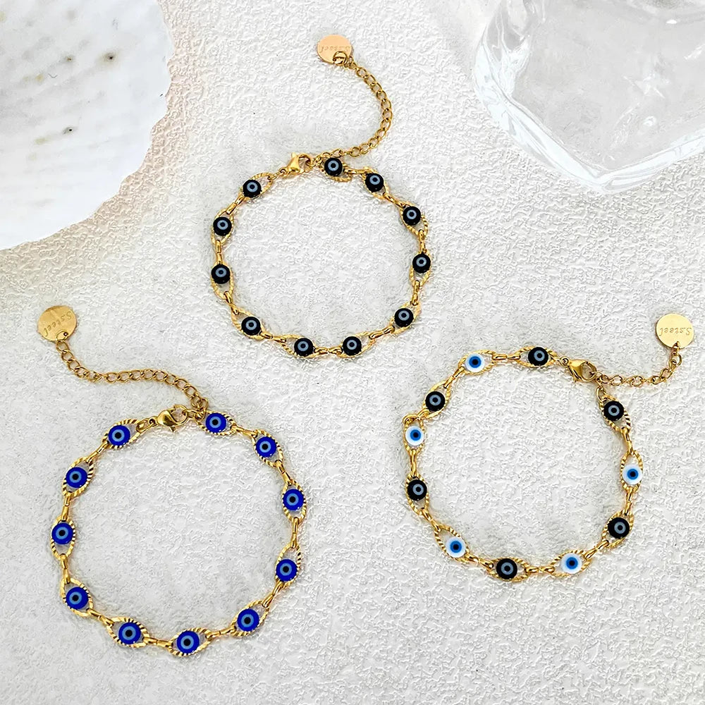 Evil Eye Gold Bracelet