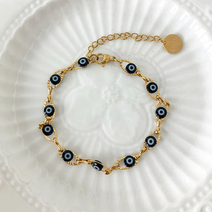 Evil Eye Gold Bracelet
