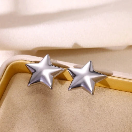 Luxury Star Hoop Earrings