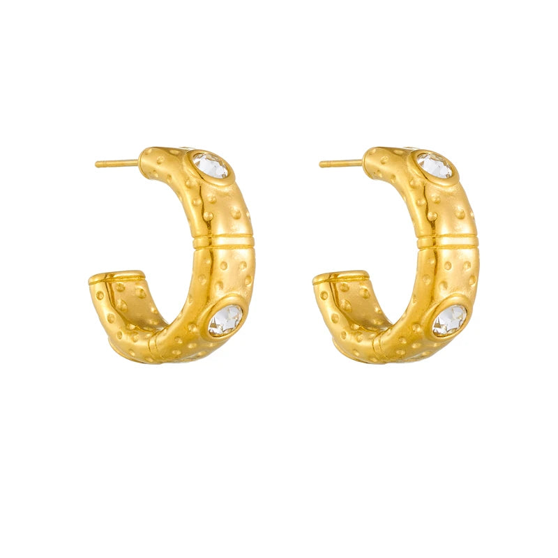 Geometric Crystal Earrings