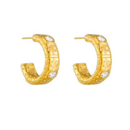 Geometric Crystal Earrings