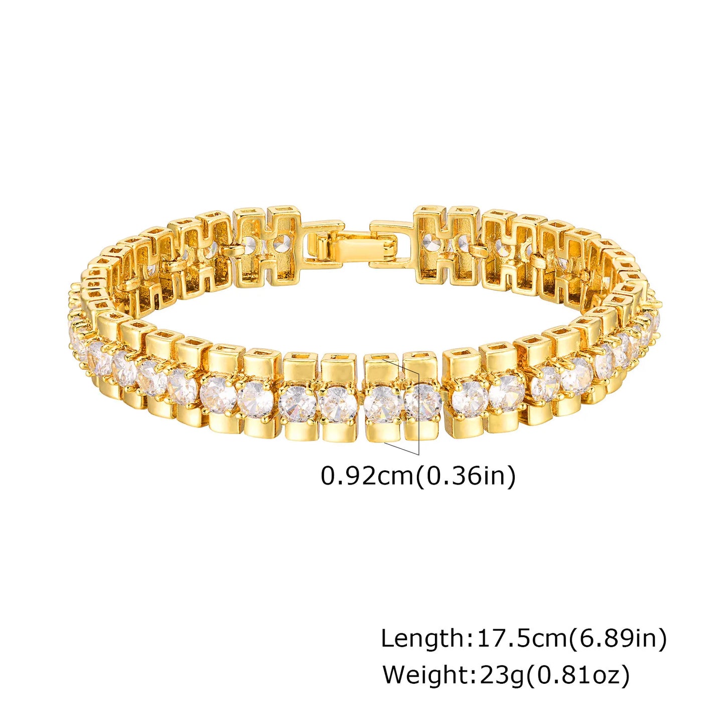 Gold Paperclip Bracelet