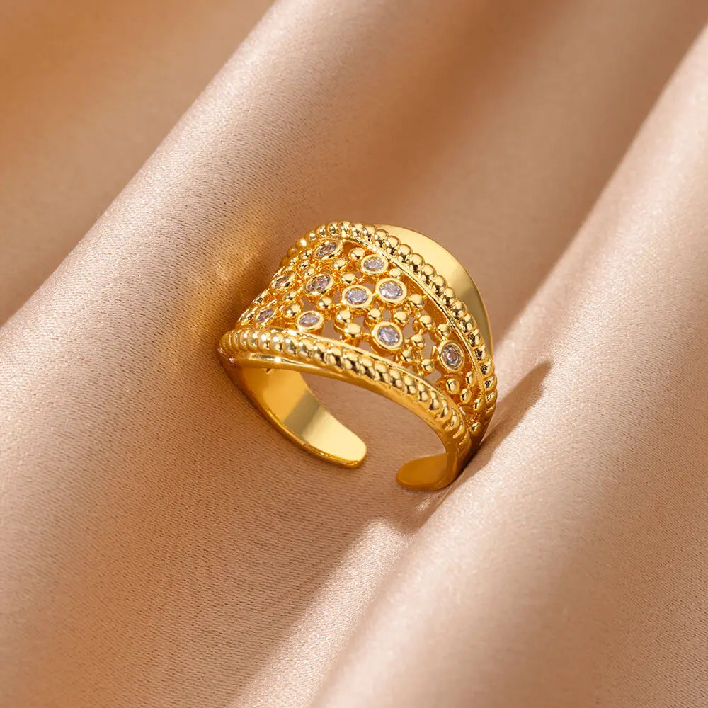 Luxury Zircon Open Ring