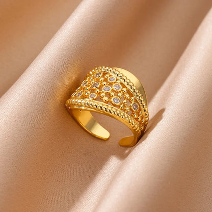 Luxury Zircon Open Ring