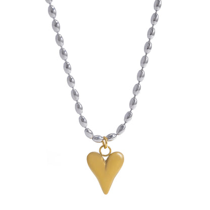 Gold Heart Pendant Necklace
