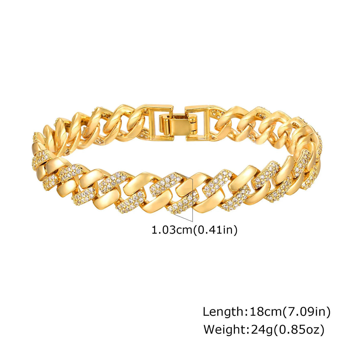 Gold Paperclip Bracelet