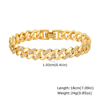 Gold Paperclip Bracelet
