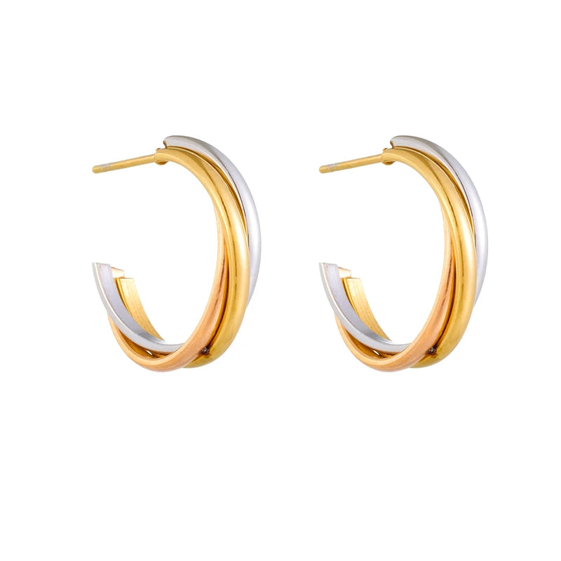 Geometric Crystal Earrings