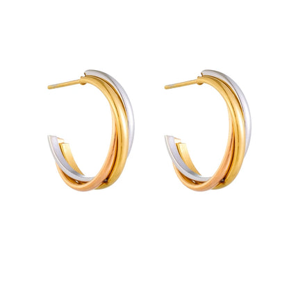 Geometric Crystal Earrings