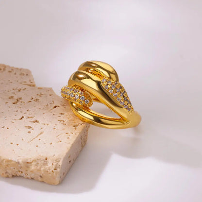 Luxury Zircon Open Ring
