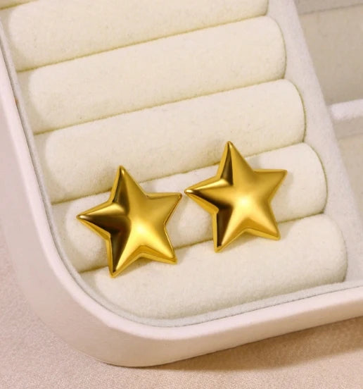 Luxury Star Hoop Earrings