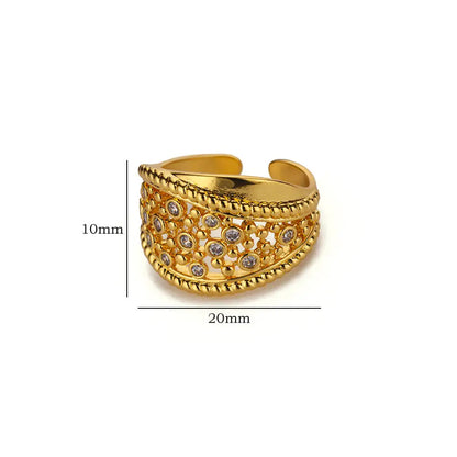 Luxury Zircon Open Ring