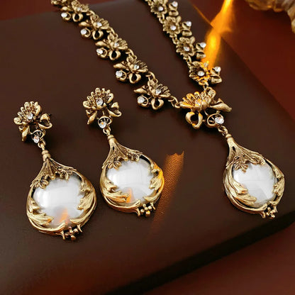 Pearl Flower Jewelry Set