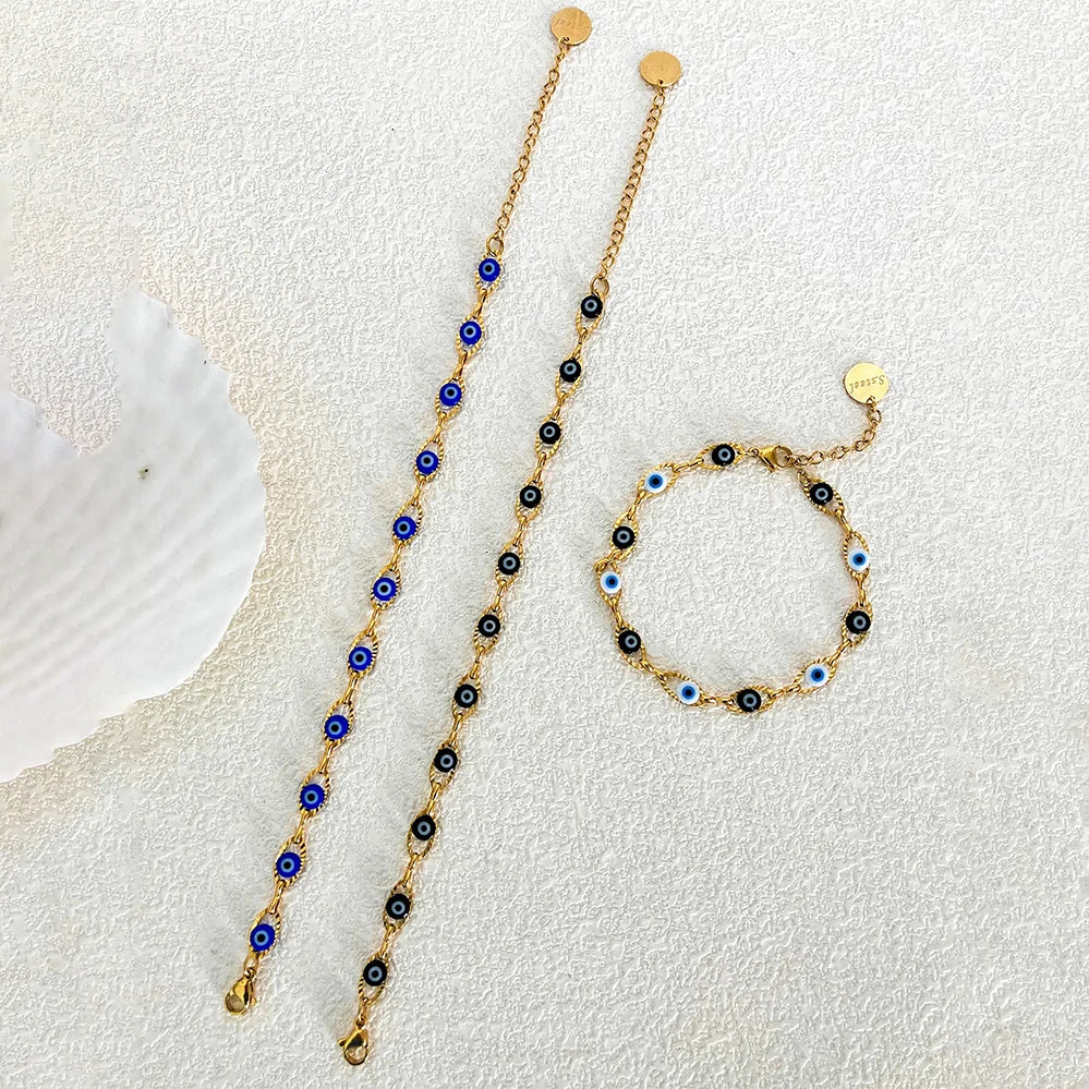 Evil Eye Gold Bracelet