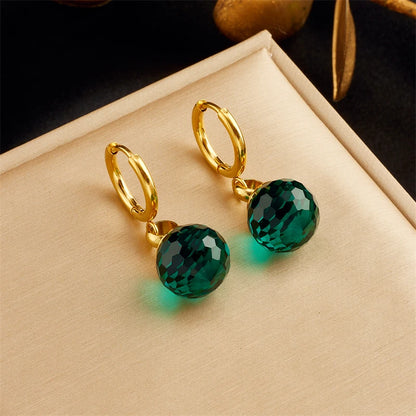 Geometric Crystal Earrings