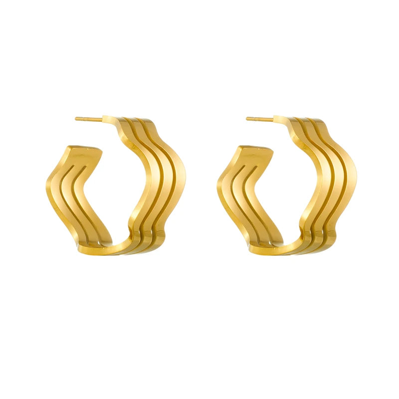 Geometric Crystal Earrings