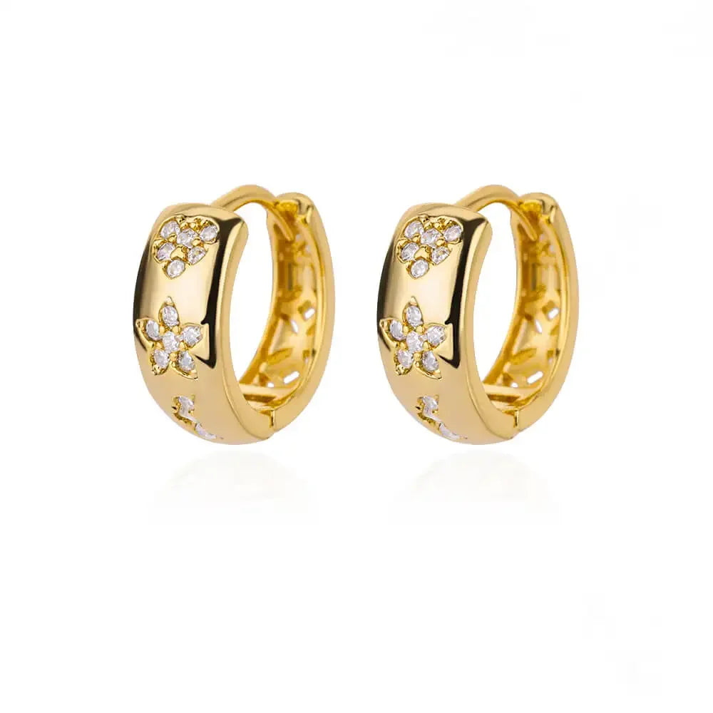 Luxury Star Hoop Earrings