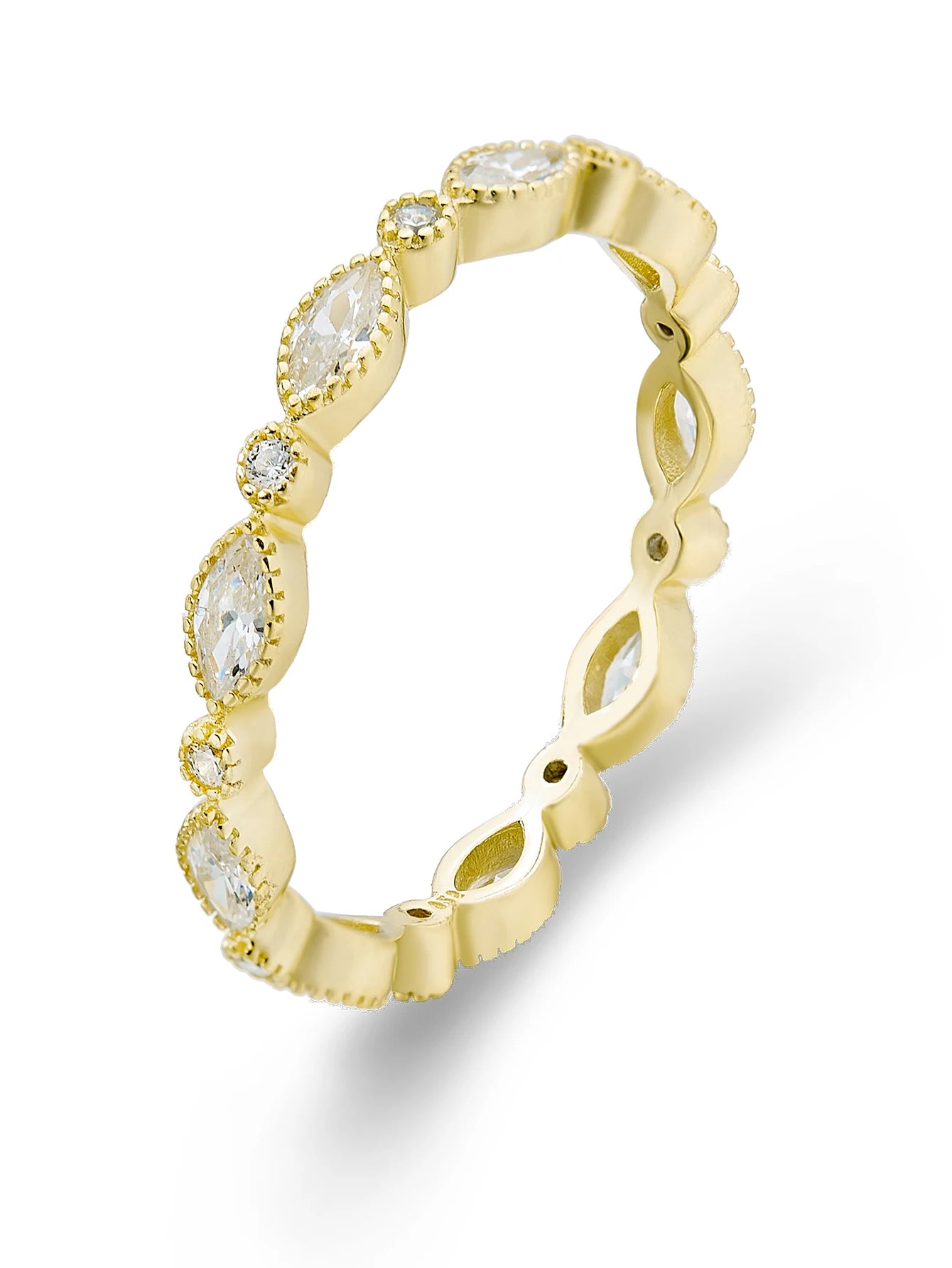 Geometric Zircon Couple Ring