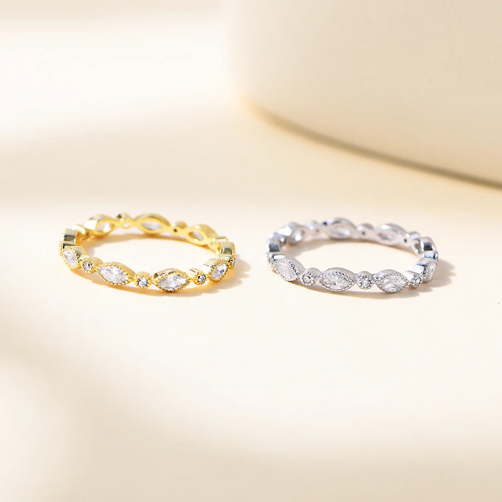 Geometric Zircon Couple Ring