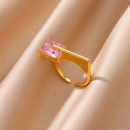 Luxury Zircon Open Ring