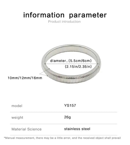 Chunky Gold Spiral Bangle