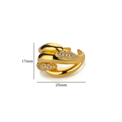Luxury Zircon Open Ring