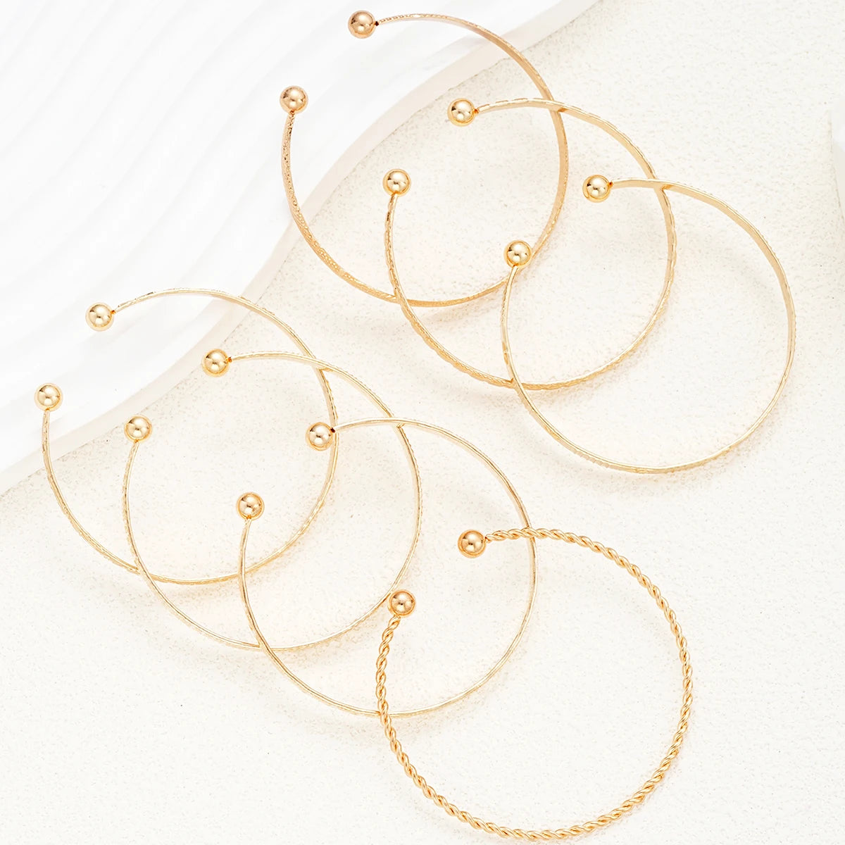 Punk Gold Bangle Set