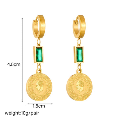 Geometric Crystal Earrings