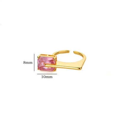 Luxury Zircon Open Ring