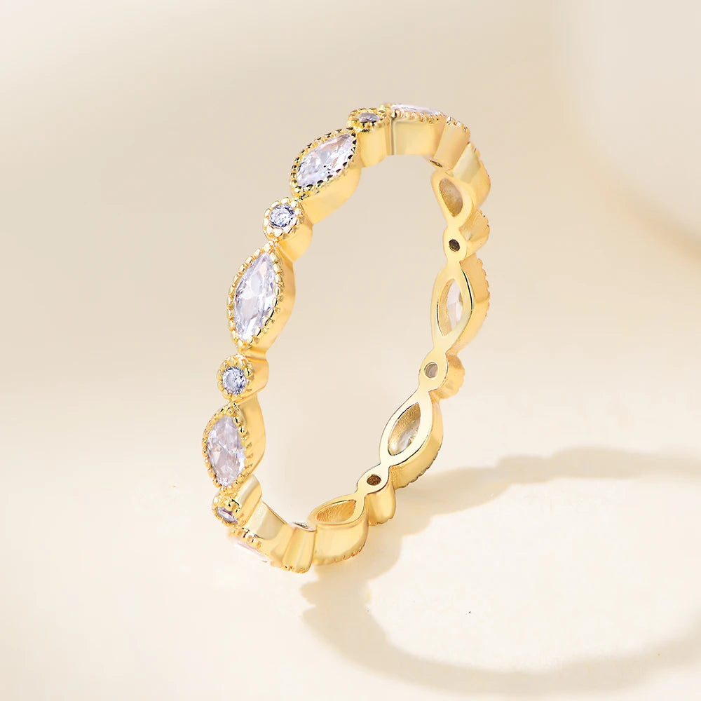 Geometric Zircon Couple Ring