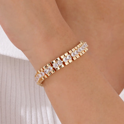 Gold Paperclip Bracelet