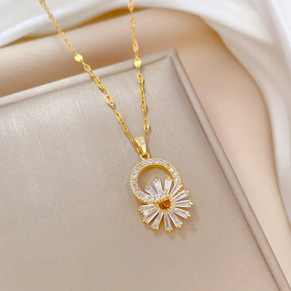 Rhinestone Flower Jewelry Set