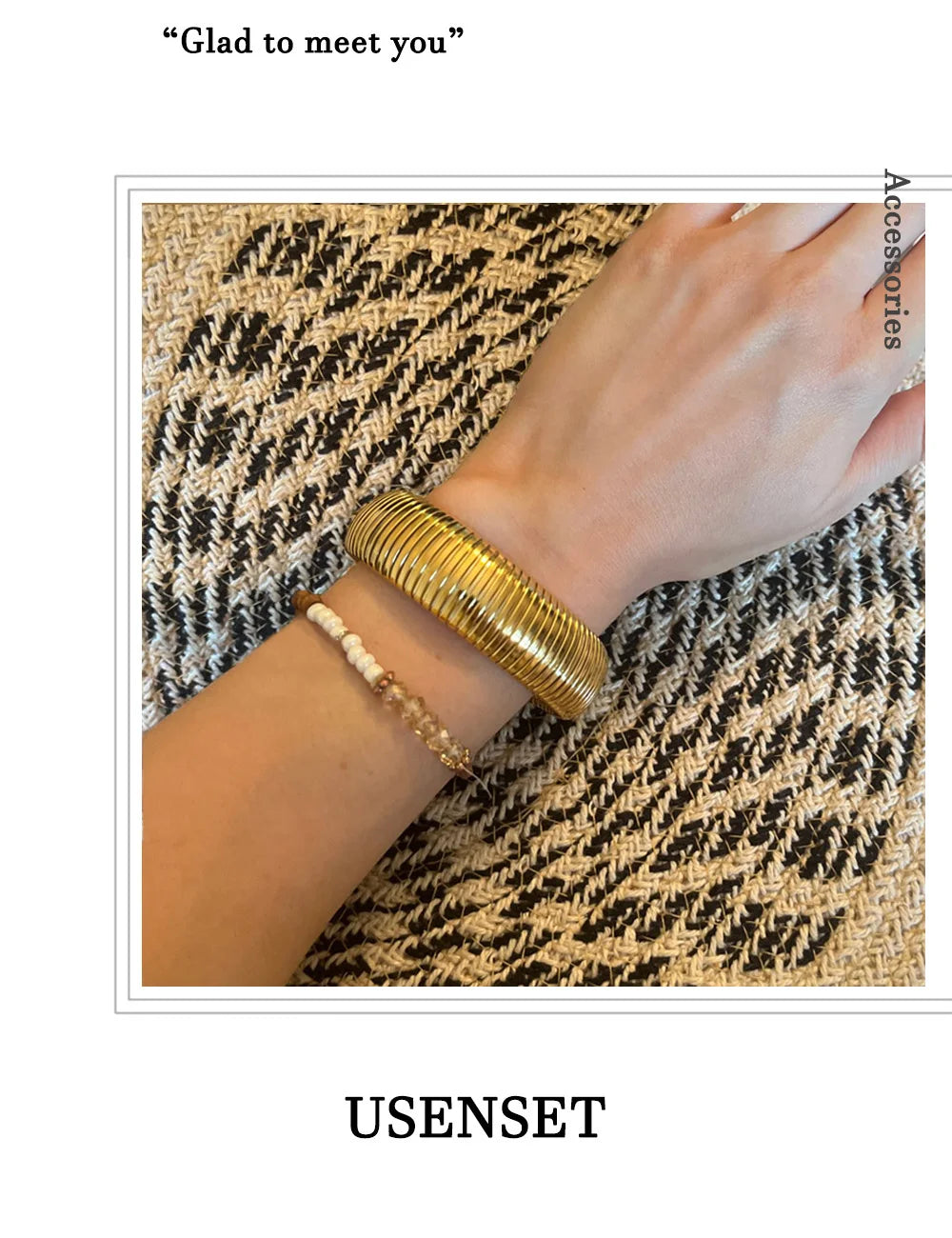 Chunky Gold Spiral Bangle