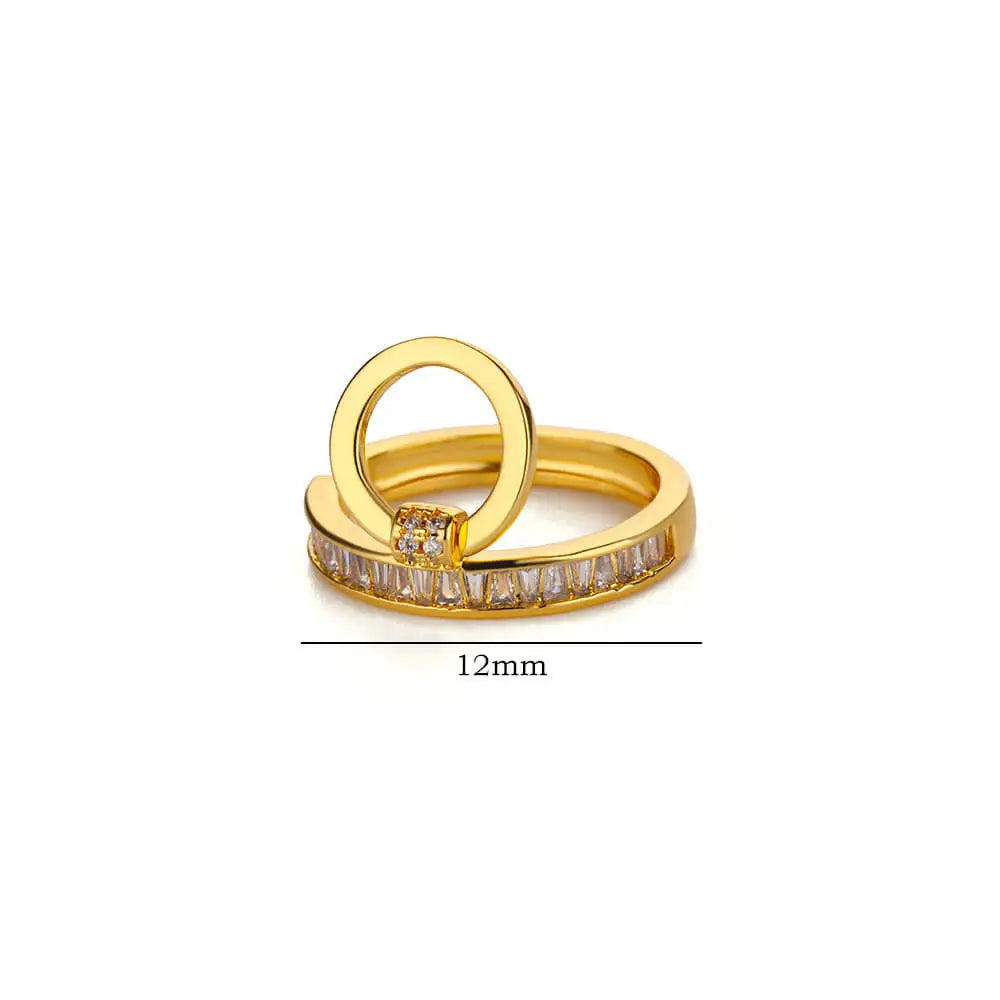 Luxury Zircon Open Ring