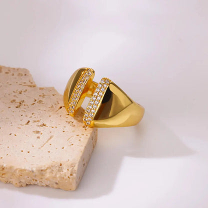 Luxury Zircon Open Ring
