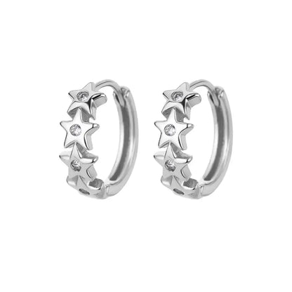 Luxury Star Hoop Earrings