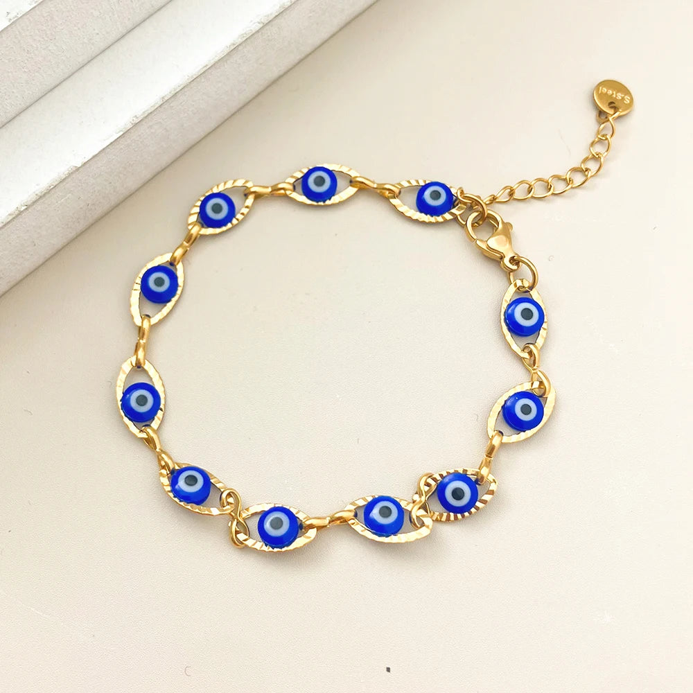 Evil Eye Gold Bracelet