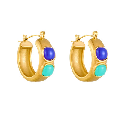 Geometric Crystal Earrings