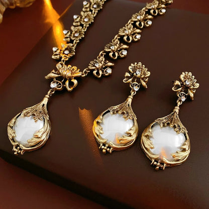 Pearl Flower Jewelry Set