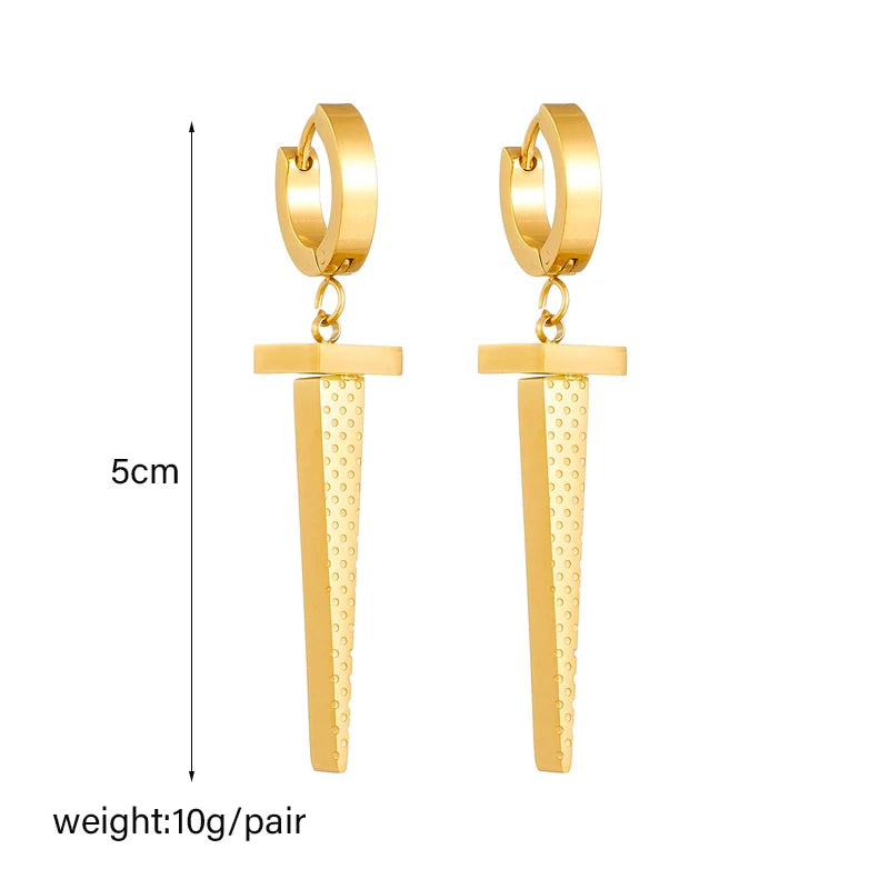 Geometric Crystal Earrings