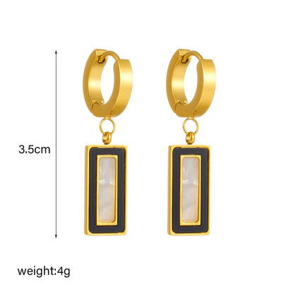 Geometric Crystal Earrings