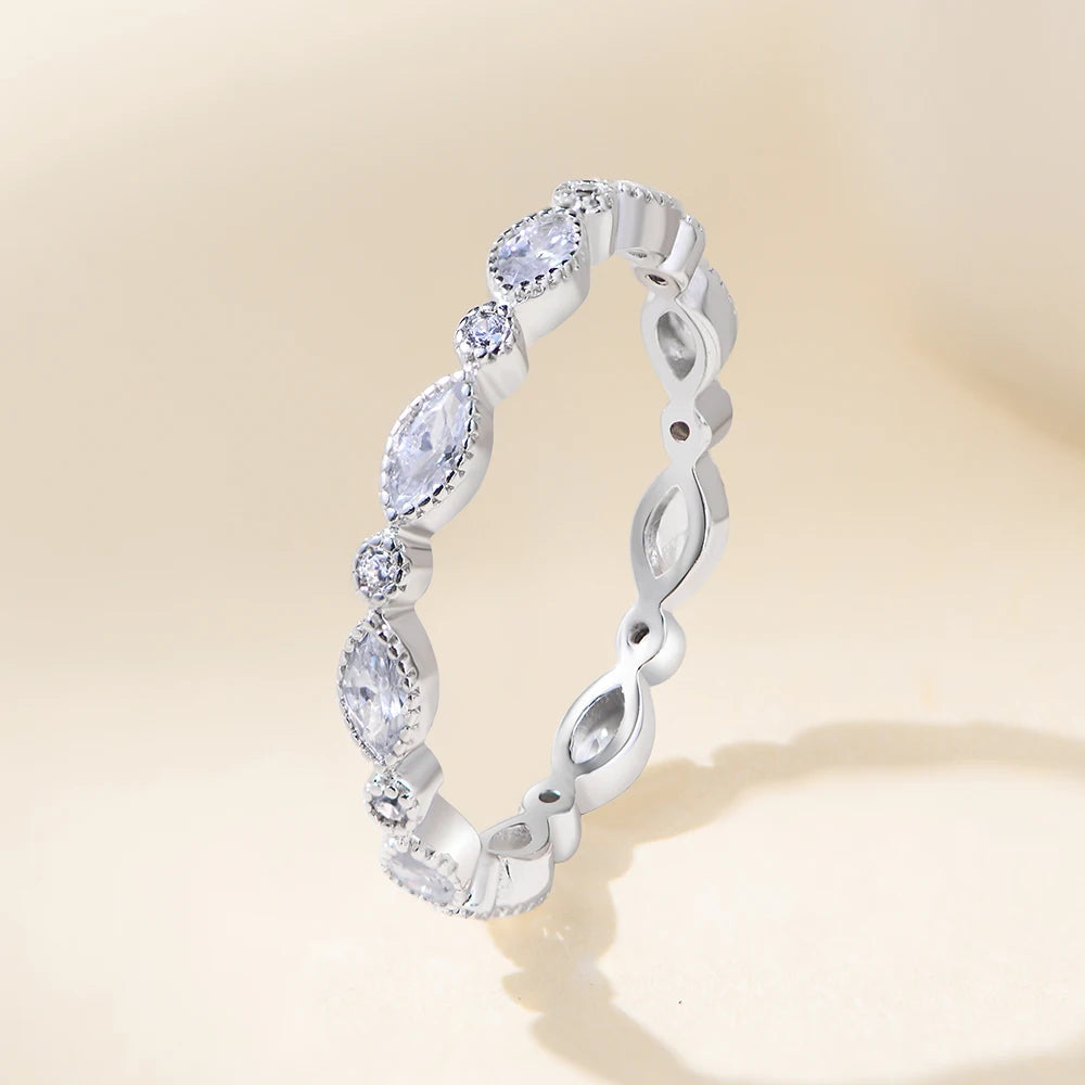 Geometric Zircon Couple Ring