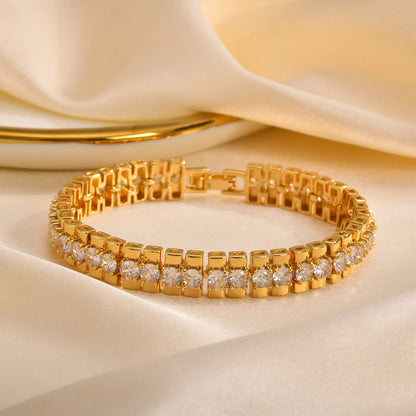 Gold Paperclip Bracelet