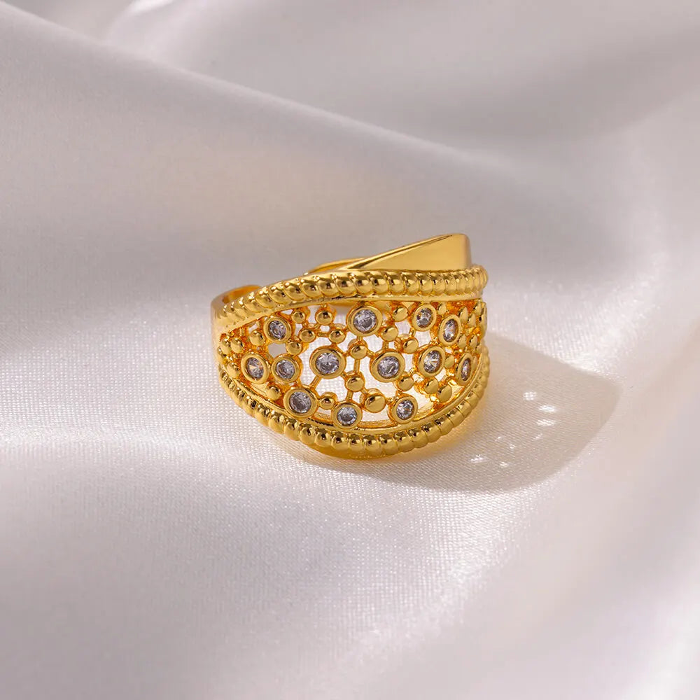 Luxury Zircon Open Ring