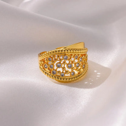 Luxury Zircon Open Ring