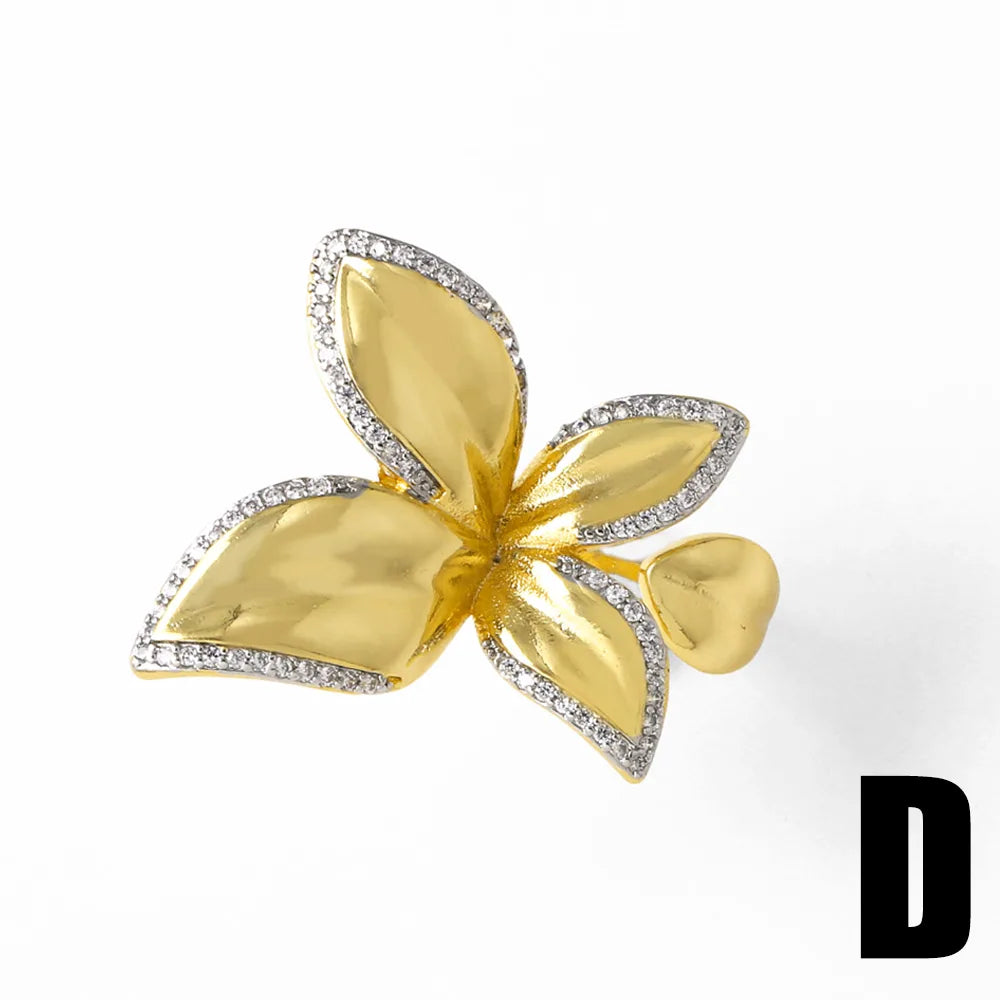 Crystal Butterfly Statement Ring