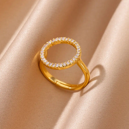 Luxury Zircon Open Ring