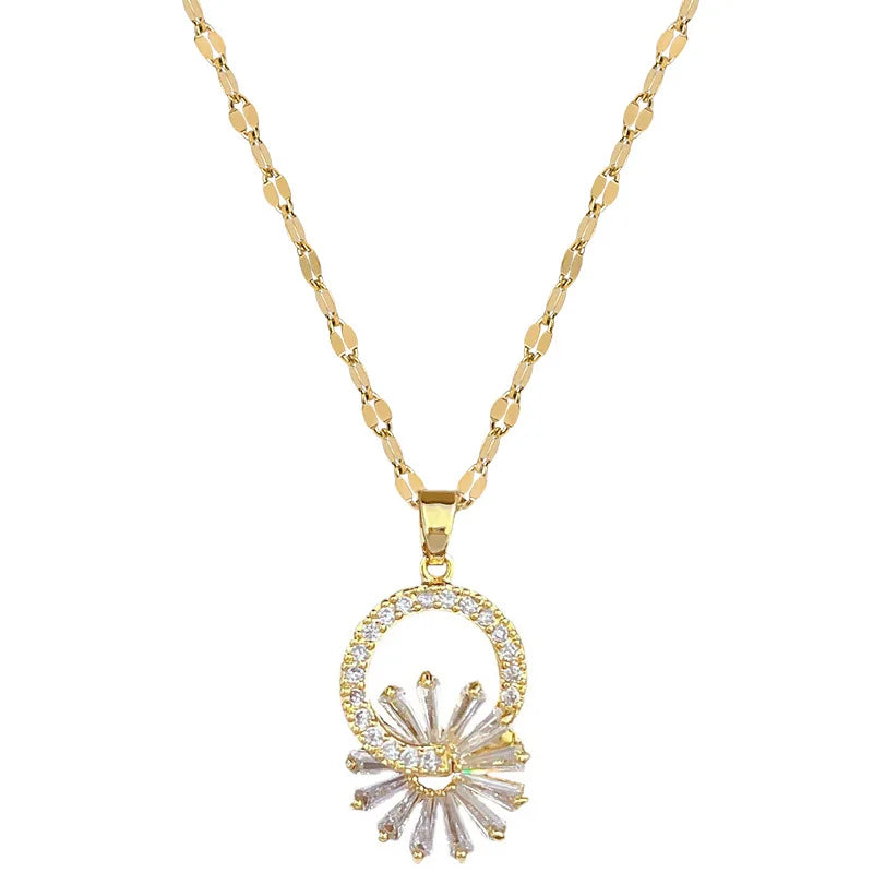 Rhinestone Flower Jewelry Set